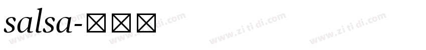 salsa字体转换