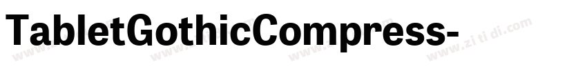 TabletGothicCompress字体转换