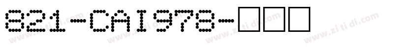 821-CAI978字体转换