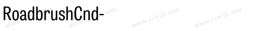 RoadbrushCnd字体转换