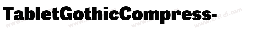 TabletGothicCompress字体转换