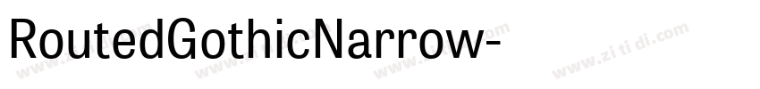 RoutedGothicNarrow字体转换