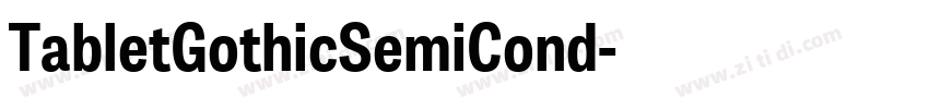 TabletGothicSemiCond字体转换