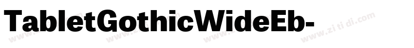 TabletGothicWideEb字体转换