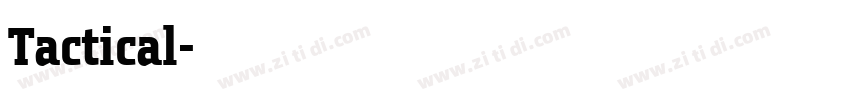 Tactical字体转换