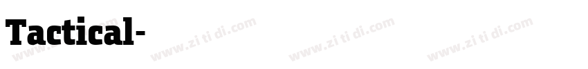 Tactical字体转换