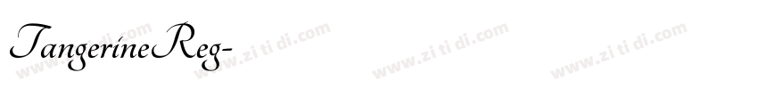 TangerineReg字体转换