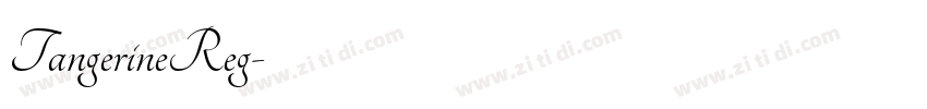TangerineReg字体转换