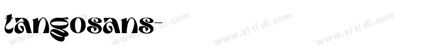 tangosans字体转换