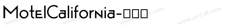 MotelCalifornia字体转换