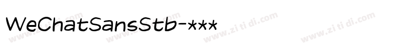 WeChatSansStb字体转换