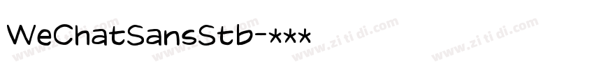 WeChatSansStb字体转换