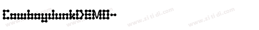 CowboyJunkDEMO字体转换