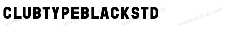 ClubTypeBlackStd字体转换