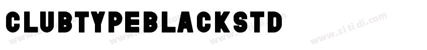 ClubTypeBlackStd字体转换