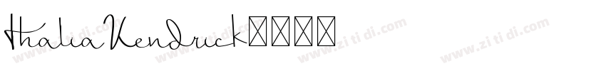ThaliaKendrick字体转换