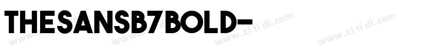 TheSansB7Bold字体转换