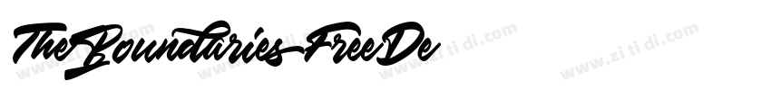 TheBoundariesFreeDe字体转换