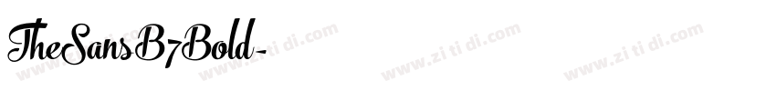 TheSansB7Bold字体转换