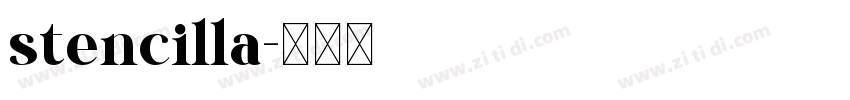 stencilla字体转换