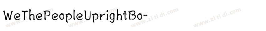 WeThePeopleUprightBo字体转换