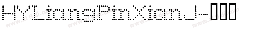 HYLiangPinXianJ字体转换