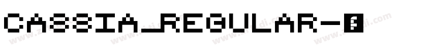 Cassia_Regular字体转换