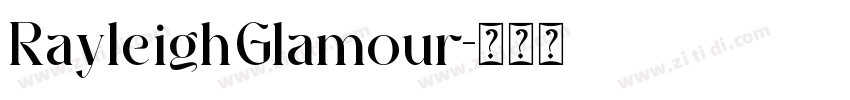 RayleighGlamour字体转换