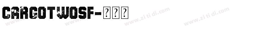 CargoTwoSF字体转换