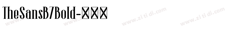 TheSansB7Bold字体转换