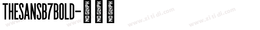 TheSansB7Bold字体转换