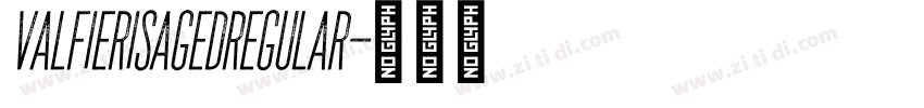 ValfierisAgedRegular字体转换