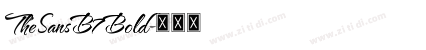 TheSansB7Bold字体转换