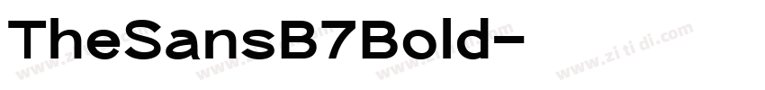 TheSansB7Bold字体转换