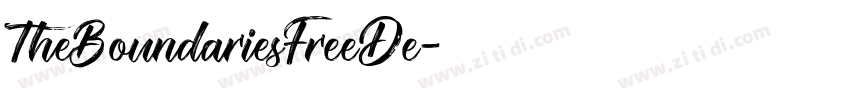 TheBoundariesFreeDe字体转换