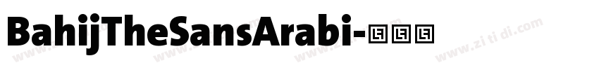 BahijTheSansArabi字体转换