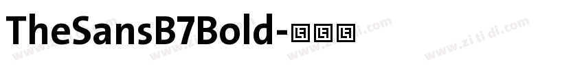 TheSansB7Bold字体转换