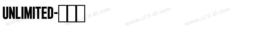 Unlimited字体转换 Unlimited字体转换