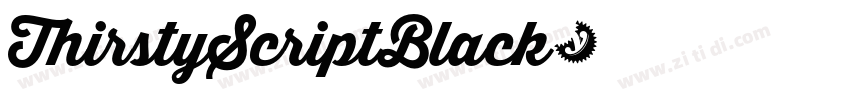 ThirstyScriptBlack字体转换