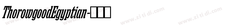 ThorowgoodEgyptian字体转换