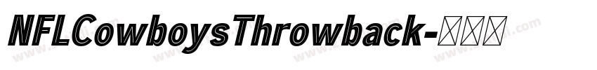 NFLCowboysThrowback字体转换