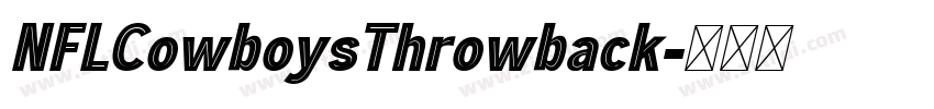 NFLCowboysThrowback字体转换