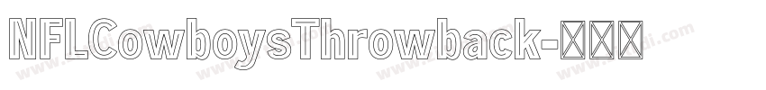 NFLCowboysThrowback字体转换