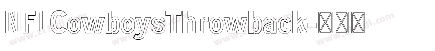 NFLCowboysThrowback字体转换