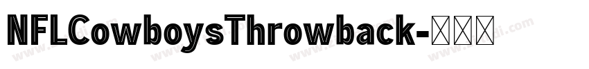 NFLCowboysThrowback字体转换