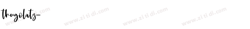thugolatz字体转换