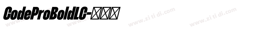CodeProBoldLC字体转换