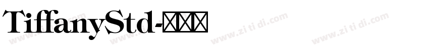 TiffanyStd字体转换