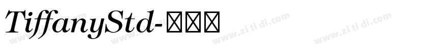 TiffanyStd字体转换
