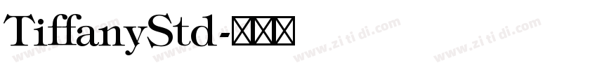 TiffanyStd字体转换